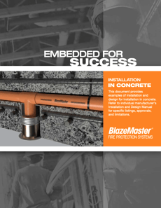 BlazeMaster Embedded in Concrete Brochure