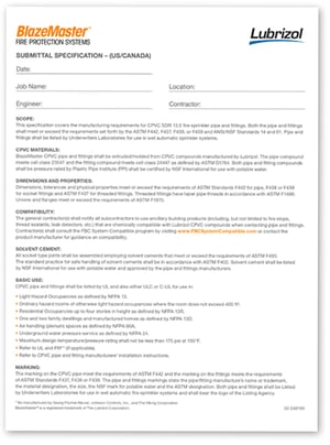BlazeMaster-Sample-Spec-North-America-Submittal-Specs-1