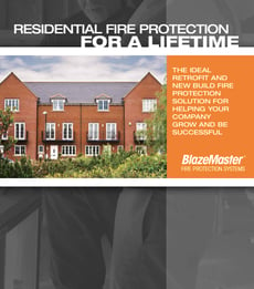 Proteção residencial contra incêndios para uma cobertura de folheto vitalício