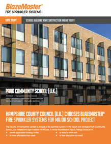 BlazeMaster Park Community School, Estudo de Caso de Instalação