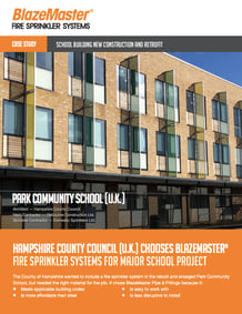 BlazeMaster Park Community School Installation Case Study Cover