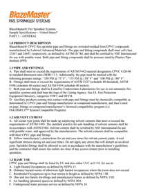 BlazeMaster Sample Specification - United States