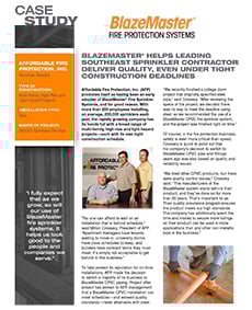 Downloadable Case Study Affordable Fire Protection Co