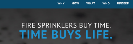 Call to Action: Check Out “Fire Sprinklers Buy Time; Time Buys Life” – New National Campaign from NFSA